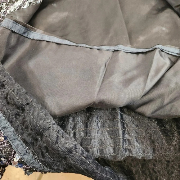 Womens Sequin Open Jacket Y2K New Years Eve Size  Medium - Picture 7 of 8